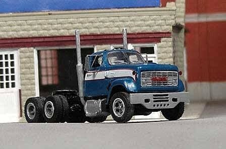 1971-1977 GMC 9500 Tandem-Axle Tractor w/High Cab & Long Hood - Resin Kit -- Undecorated, HO, Sylvan Scale Models V377