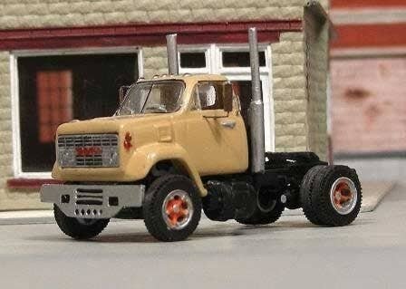 1971-1977 GMC Single-Axle Tractor w/High-Mount Cab, Short Hood - Resin Kit -- Undecorated, HO, Sylvan Scale Models V383