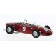 1961 Ferrari F 156 - Assembled -- Innes Ireland 9 Silverstone 1962 (red, white, German Lette, HO, Brekina Automodelle 22995
