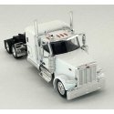Peterbilt 589 72′ Sleeper-Cab Semi Tractor - Assembled -- White, HO, HO Logistics Replicas 589074