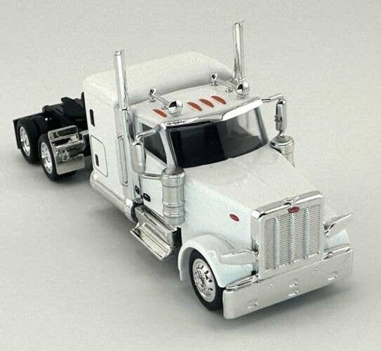 Peterbilt 589 72′ Sleeper-Cab Semi Tractor - Assembled -- White, HO, HO Logistics Replicas 589074