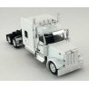 Peterbilt 589 Stand-Up Sleeper-Cab Semi Tractor - Assembled -- White, HO, HO Logistics Replicas 589075