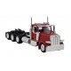 Peterbilt 589 3-Axle Day-Cab Semi Tractor - Assembled -- Red, HO, HO Logistics Replicas 589082