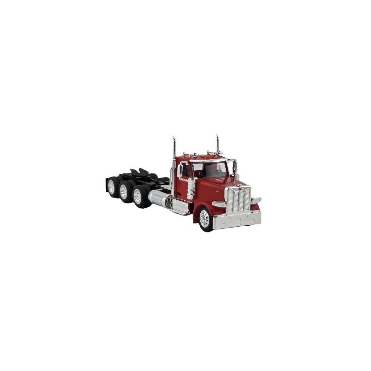 Peterbilt 589 3-Axle Day-Cab Semi Tractor - Assembled -- Red, HO, HO Logistics Replicas 589082