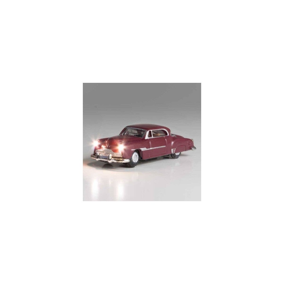 Downtown Drive - Just Plug(R) Lighted Vehicle -- Maroon, N, Woodland Scenics 5621