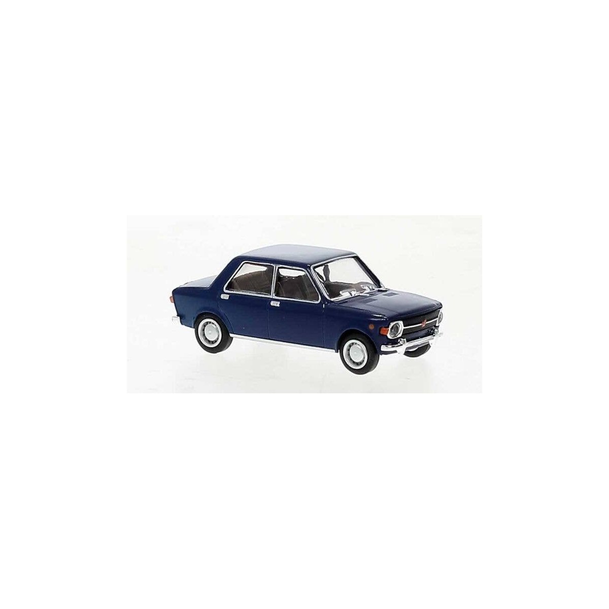 1969 Fiat 128 Sedan - Assembled -- Blue, HO, Brekina Automodelle 22539