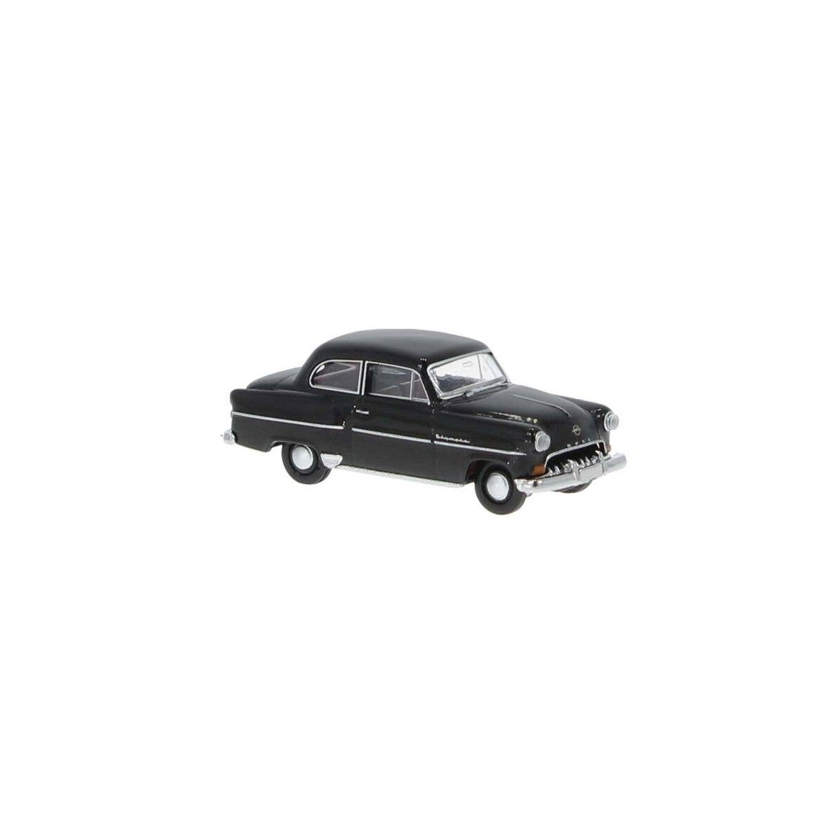 1953-1954 Opel Olympia Sedan - Assembled -- Black, HO, Brekina Automodelle 20241