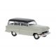 1953-1954 Opel Olympia Caravan Station Wagon - Assembled -- Gray, Black, HO, Brekina Automodelle 20247
