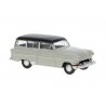 1953-1954 Opel Olympia Caravan Station Wagon - Assembled -- Gray, Black, HO, Brekina Automodelle 20247