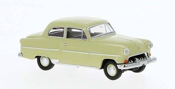 1953-1954 Opel Olympia Sedan - Assembled -- Beige, HO, Brekina Automodelle 20239