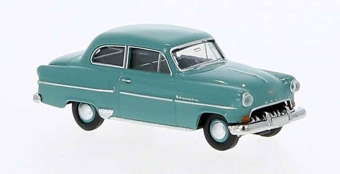 1953-1954 Opel Olympia Sedan - Assembled -- Pastel Turquoise, HO, Brekina Automodelle 20240