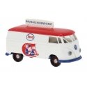 1960-1963 Volkswagen T1b Kasten Cargo Van - Assembled -- Esso-Baumaschinendienst (white, red, HO, Brekina Automodelle 32793