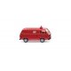 1981-1992 Volkswagen Cargo Van - Assembled -- Fire Department (red, German Lettering), HO, Wiking 60133