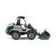 Kramer 280 Wheel Loader - Assembled -- Green, Gray, Silver, HO, Wiking 65305