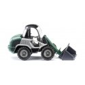 Kramer 280 Wheel Loader - Assembled -- Green, Gray, Silver, HO, Wiking 65305