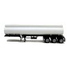 Trailer Only (No Tractor) -- Tri-Axle Elliptical Tank Trailer - Undecorated, HO, Herpa Models 5353