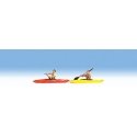 Kayaks w/Kayakers - Assembled -- pkg(2), N, Noch Gmbh & Co 37809