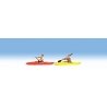 Kayaks w/Kayakers - Assembled -- pkg(2), N, Noch Gmbh & Co 37809