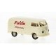 1960-1963 Volkswagen T1b Kasten Cargo Van - Assembled -- Fulda Bilgummi (ivory, red, German , HO, Brekina Automodelle 32781