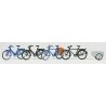 Accessories -- Bicycles w/Trailer Kit pkg(4), HO, Preiser Kg 17161
