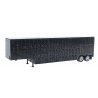 48′ Livestock Trailer -- Black, HO, Herpa Models 5355