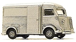 1958 Citroen H Van - Assembled -- Metallic Silver, HO, Busch Gmbh & Co Kg 41909