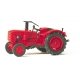 Farm Equipment -- Farm Tractor (red), HO, Preiser Kg 17934
