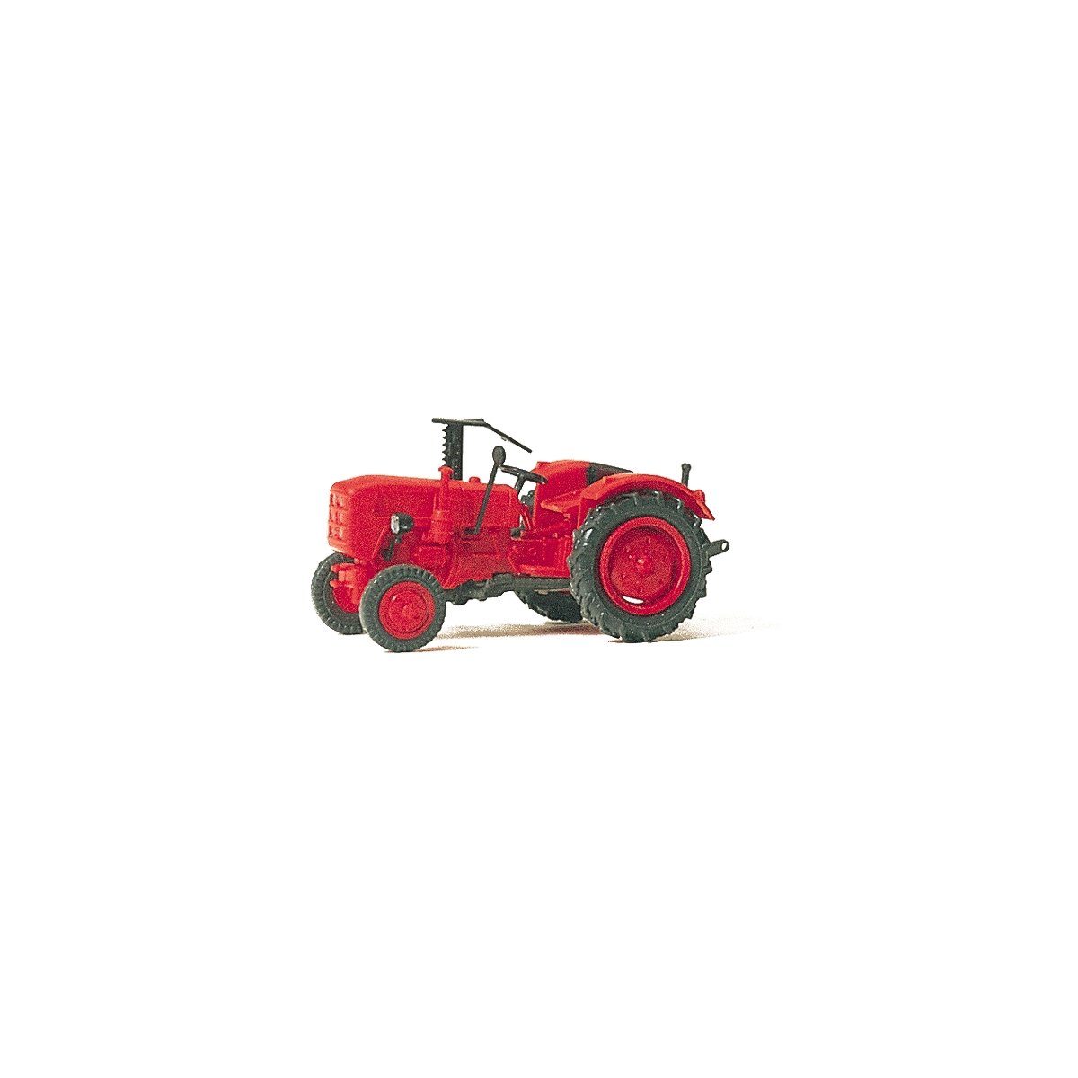 Farm Equipment -- Farm Tractor (red), HO, Preiser Kg 17934