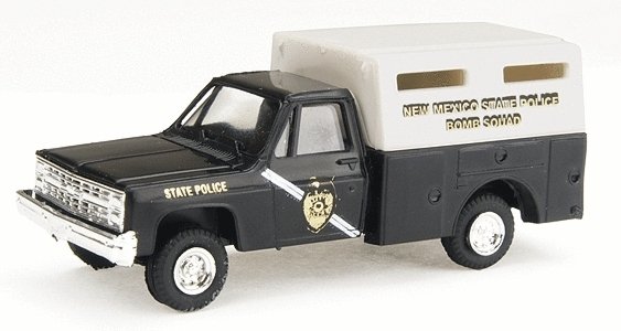 Chevrolet Utility Truck (Limited-Run) - Emergency - Police Vehicles -- New Mexico State Polic, HO, Trident Miniatures 90256