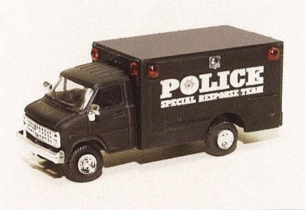 Chevrolet Box Van - Emergency - Police Vehicles -- Police Special Response Team, HO, Trident Miniatures 90300