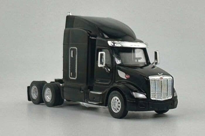 Peterbilt 579 Sleeper-Cab Semi Tractor - Assembled -- Black, HO, HO Logistics Replicas 57909