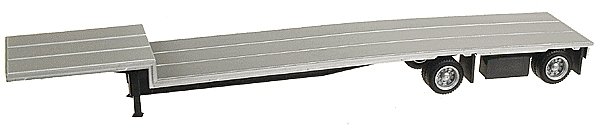 48′ Spread-Axle Drop Deck Trailer w/Toolbox, HO, Herpa Models 5331