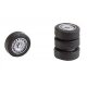 Tires & Rims - Car System -- Fits Mercedes-Benz Sprinter & Volkswagen T5 Vans from Herpa & Wiking, HO, Faller Gmbh 163108