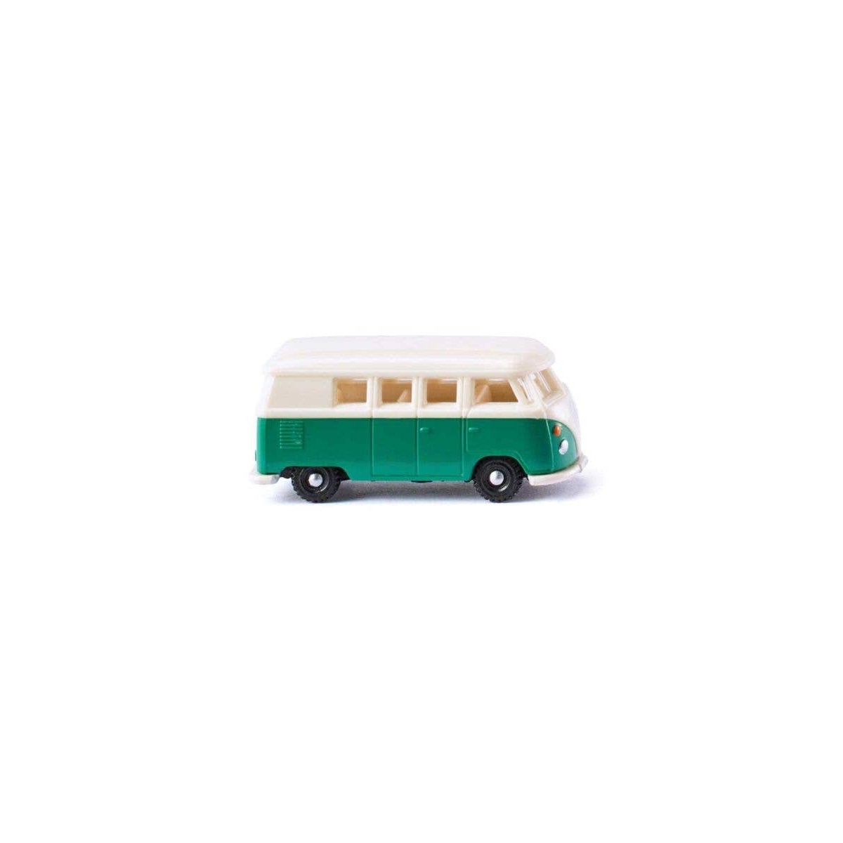 1963-1967 Volkswagen T1 Passenger Van - Assembled -- Green, White, N, Wiking 93204