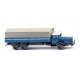 1935-1938 Mercedes-Benz L 10000 Low-Side Truck with Cover - Assembed -- Blue, White, N, Wiking 94306