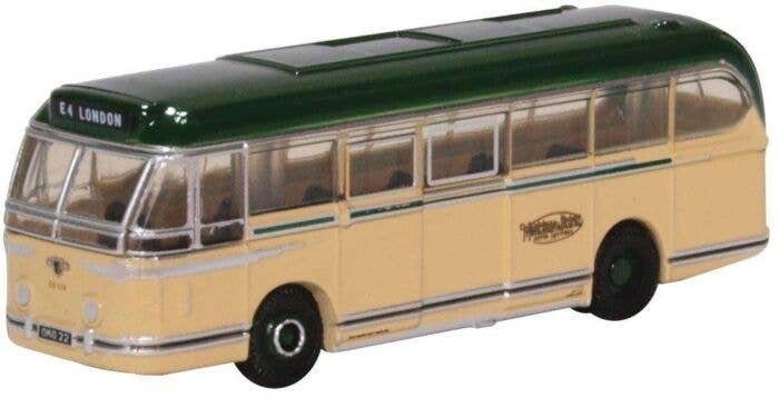 Leyland Royal Tiger Bus - Assembled -- Maidstone and District (ivory, green), N, Oxford Diecast NLRT004