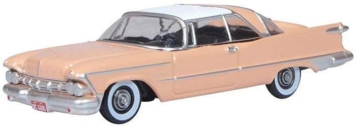 1959 Imperial Crown 2-Door Hardtop - Assembled -- Persian Pink, HO, Oxford Diecast 87IC59001