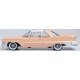 1959 Imperial Crown 2-Door Hardtop - Assembled -- Persian Pink, HO, Oxford Diecast 87IC59001