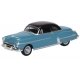 1950 Oldsmobile Rocket 88 - Assembled -- Crest Blue, Black, HO, Oxford Diecast 87OR50002