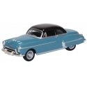 1950 Oldsmobile Rocket 88 - Assembled -- Crest Blue, Black, HO, Oxford Diecast 87OR50002