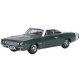 1968 Dodge Charger - Assembled -- Racing Green, White, HO, Oxford Diecast 87DC68005