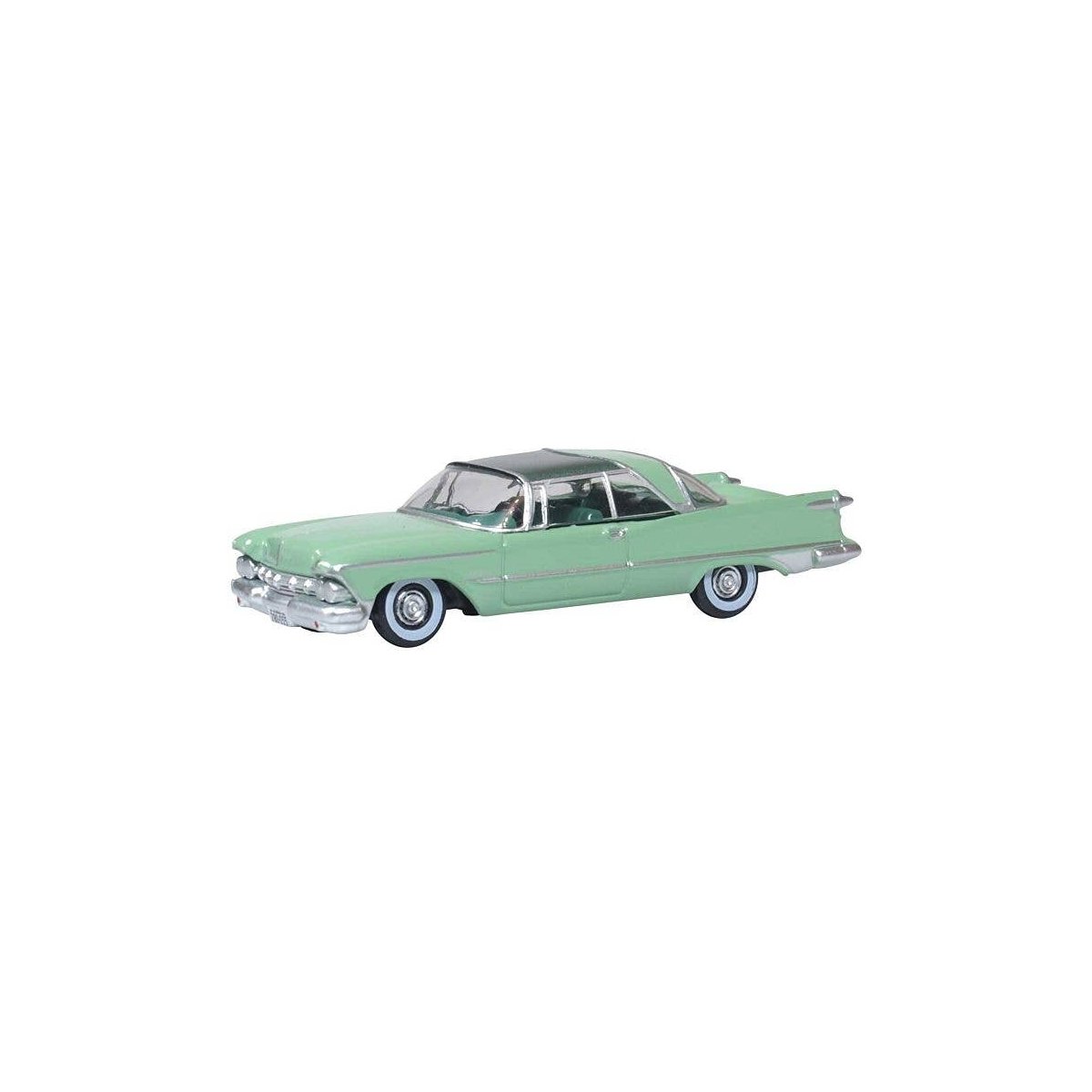 1959 Imperial Crown 2-Door Hardtop - Assembled -- Highland Green, Ballad Green Imperial, HO, Oxford Diecast 87IC59002