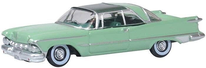 1959 Imperial Crown 2-Door Hardtop - Assembled -- Highland Green, Ballad Green Imperial, HO, Oxford Diecast 87IC59002