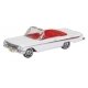 1961 Chevy Impala Convertible - Assembled -- White, Roman Red, HO, Oxford Diecast 87CI61003