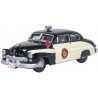 1949 Mercury Eight Coupe - Assembled -- Florida Highway Patrol (black, cream, orange), HO, Oxford Diecast 87ME49010