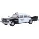 1959 Plymouth Savoy Sedan - Assembled -- Oklahoma Highway Patrol (black, white), HO, Oxford Diecast 87PS59001