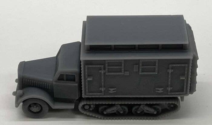 Half-Track Ambulance - Kit -- With Closed Door Unpainted Cast Resin, HO, Phoenix Precision Models 31050