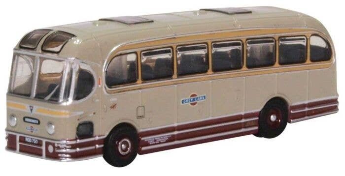 Weymann Fanfare Bus - Assembled -- Grey Cars (gray, red, ivory), N, Oxford Diecast NWFA002
