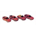 Sports Car Variety Pack -- Unpainted Metal Kit pkg(4), N, GHQ 51015