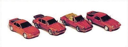 Sports Car Variety Pack -- Unpainted Metal Kit pkg(4), N, GHQ 51015